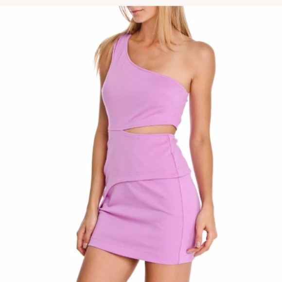 BCBGeneration Dresses & Skirts - BCBGeneration Purple/Pink One Shoulder Dress